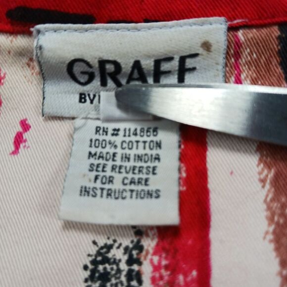 Um Company Vintage London Shacket. Woman's XL. Cafe Motif. 4 Button. Beadwork... - Picture 9 of 16